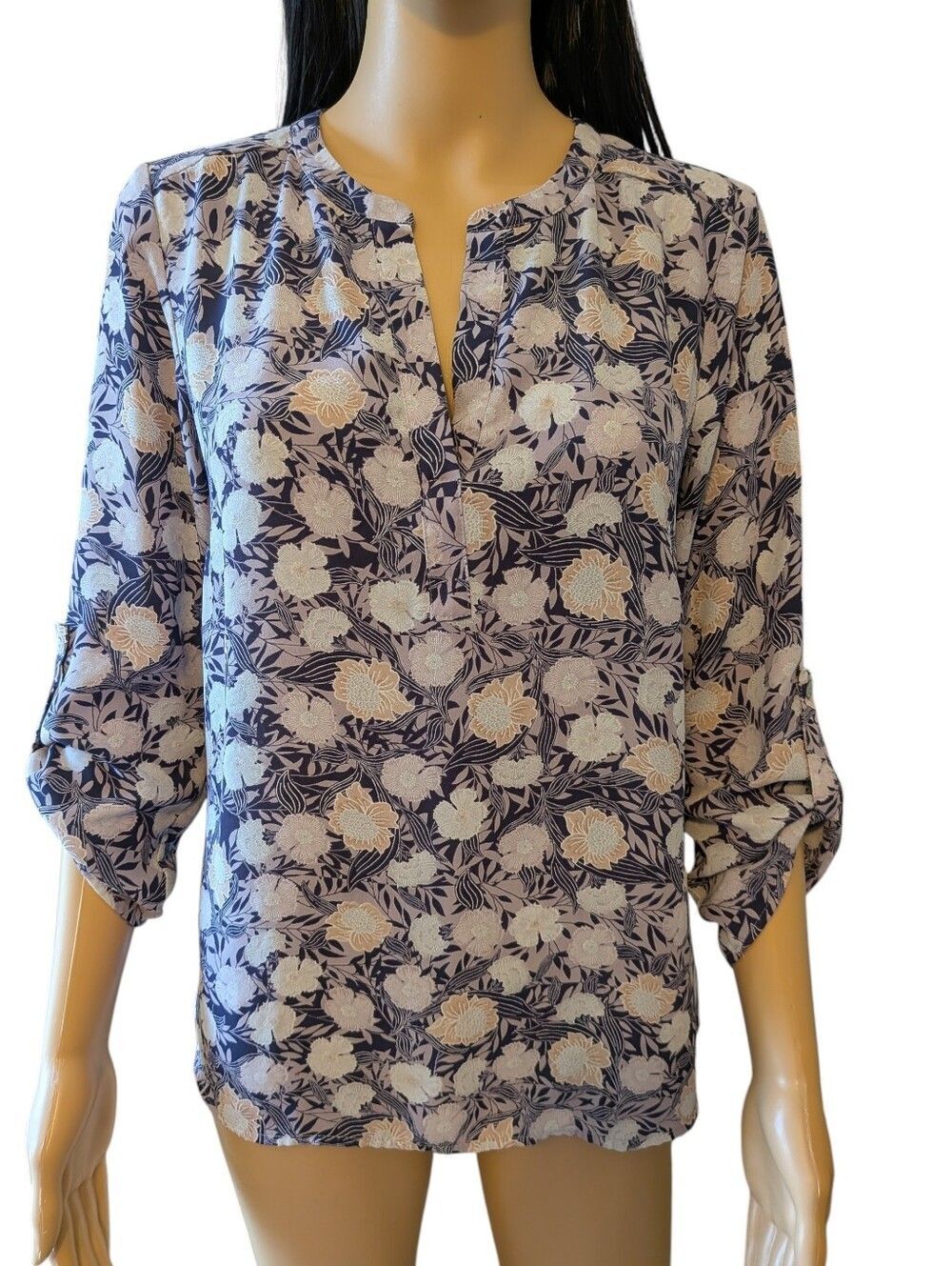 Danielrainn Floral Blouse Shades Of Purple